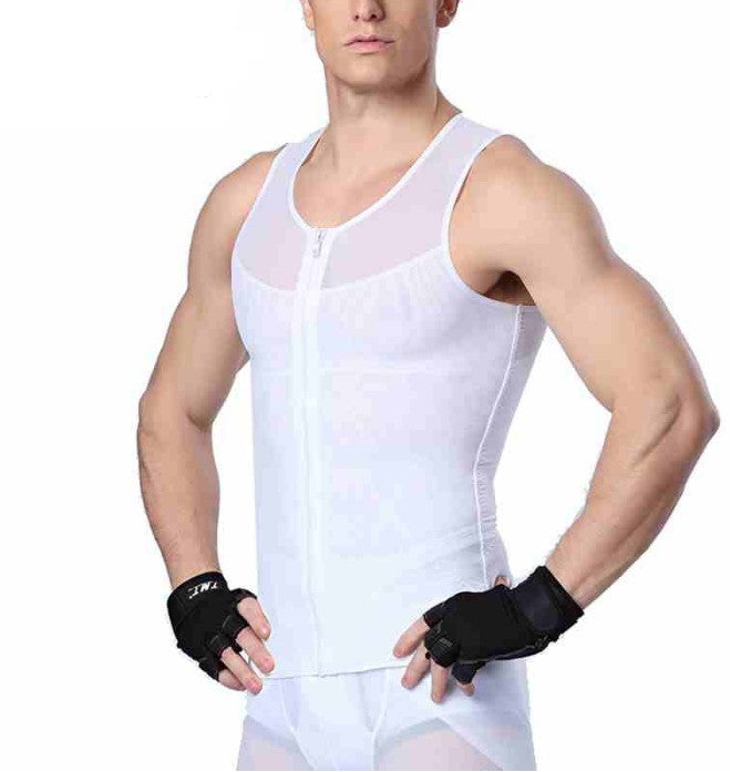 Zipper & Buckle Body Shaper Vest